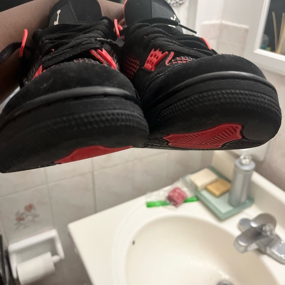 used red thunder fours slight star loss size 10 mens slightly damaged box - Picture 6 of 12